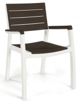 harmony armchair white brown Low